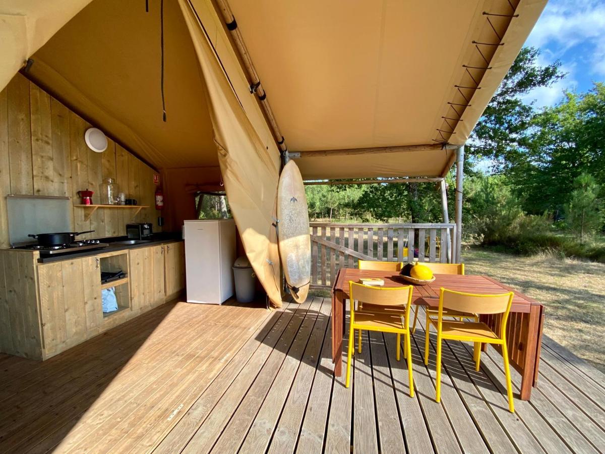 Camping La Kahute - Tente Lodge Au Coeur De La Foret Carcans Luaran gambar