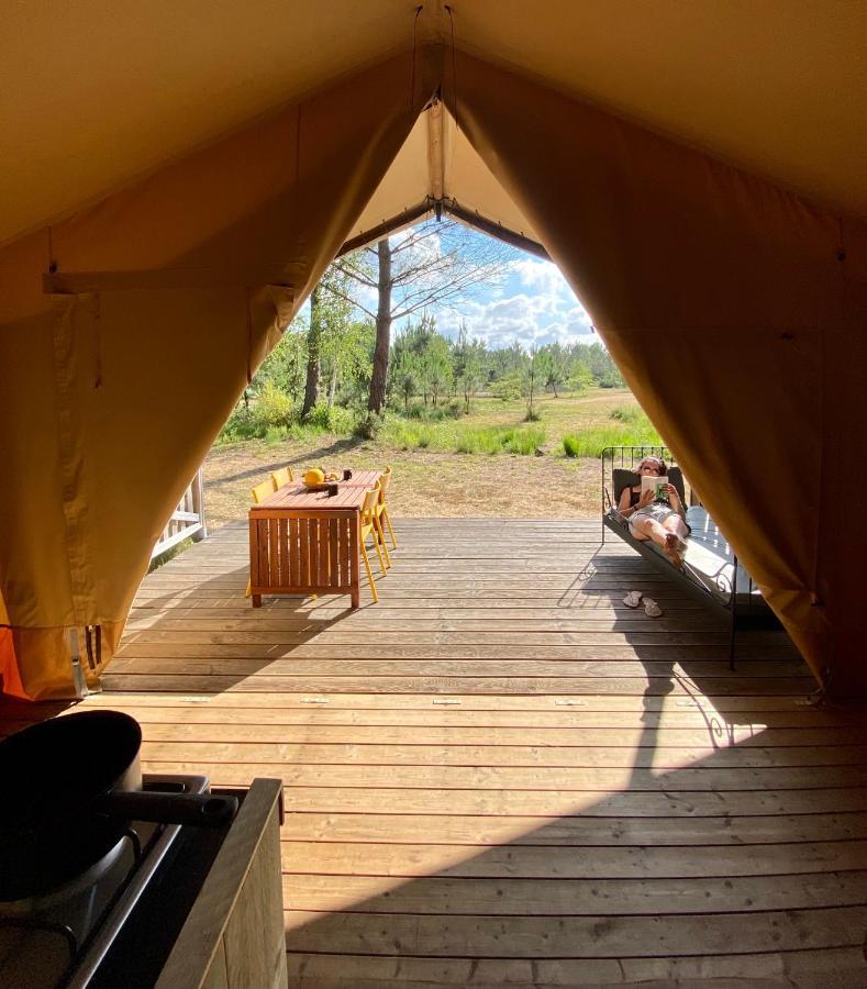 Camping La Kahute - Tente Lodge Au Coeur De La Foret Carcans Luaran gambar