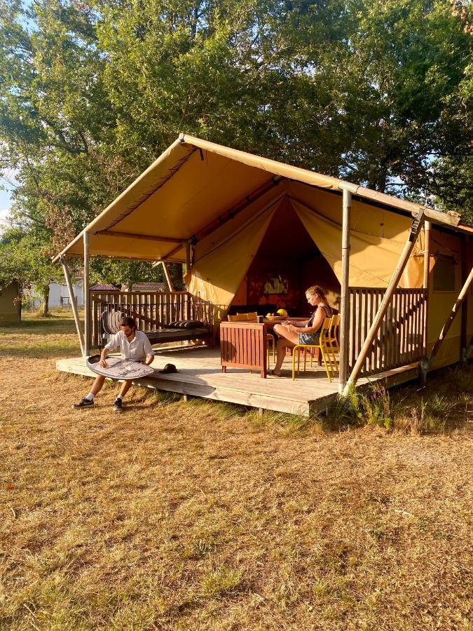 Camping La Kahute - Tente Lodge Au Coeur De La Foret Carcans Luaran gambar