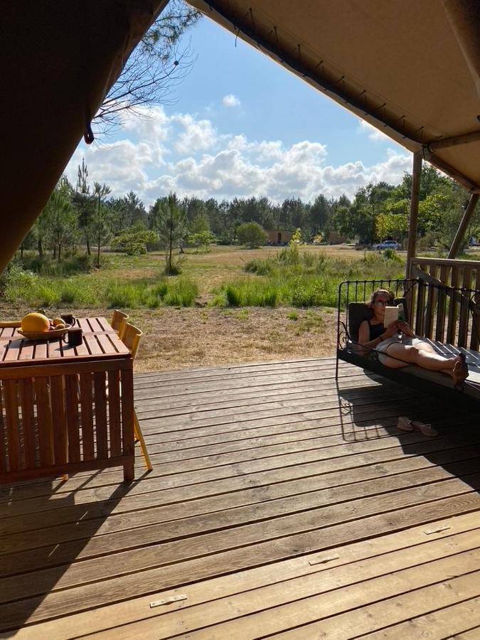 Camping La Kahute - Tente Lodge Au Coeur De La Foret Carcans Luaran gambar
