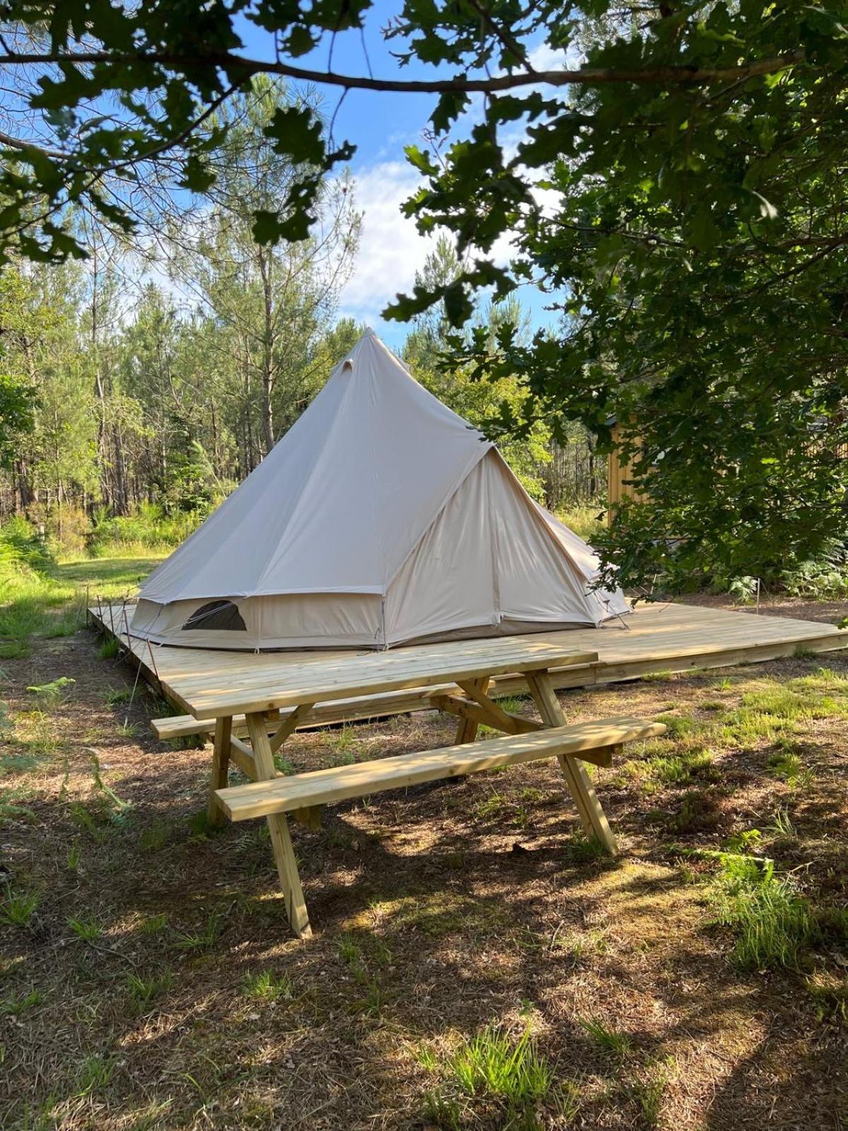 Camping La Kahute - Tente Lodge Au Coeur De La Foret Carcans Luaran gambar